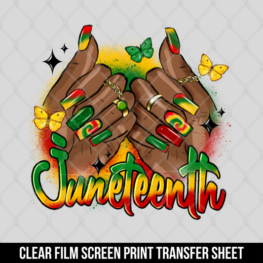 Juneteenth Screen Print Transfer