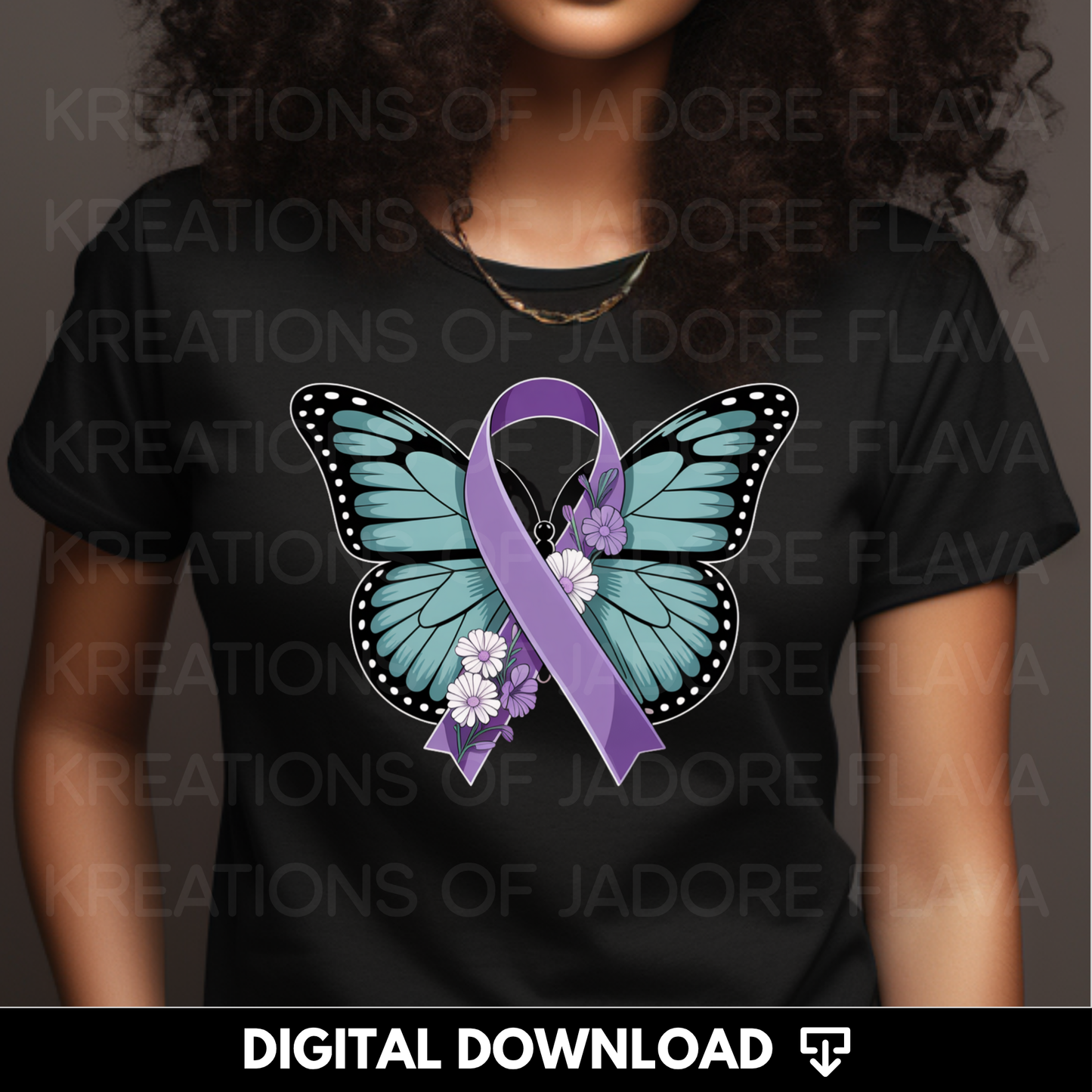 Suicide Awareness Butterfly PNG