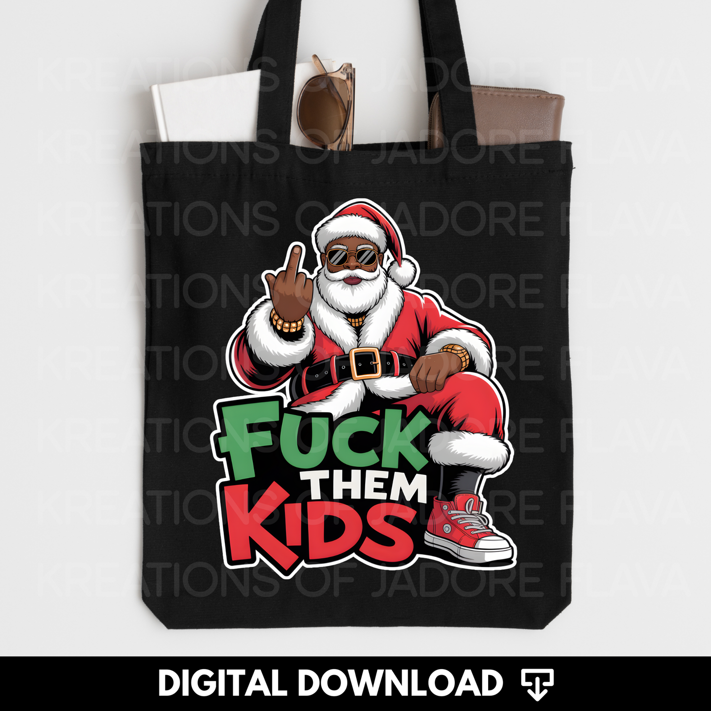 "Exclusive" F them Kids Santa Png