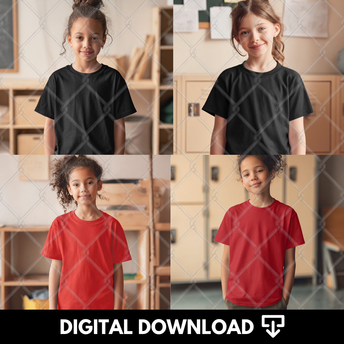 Girl Mockup Bundle of 4