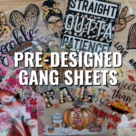 Pre-Designed 22x60 DTF Gang Sheets