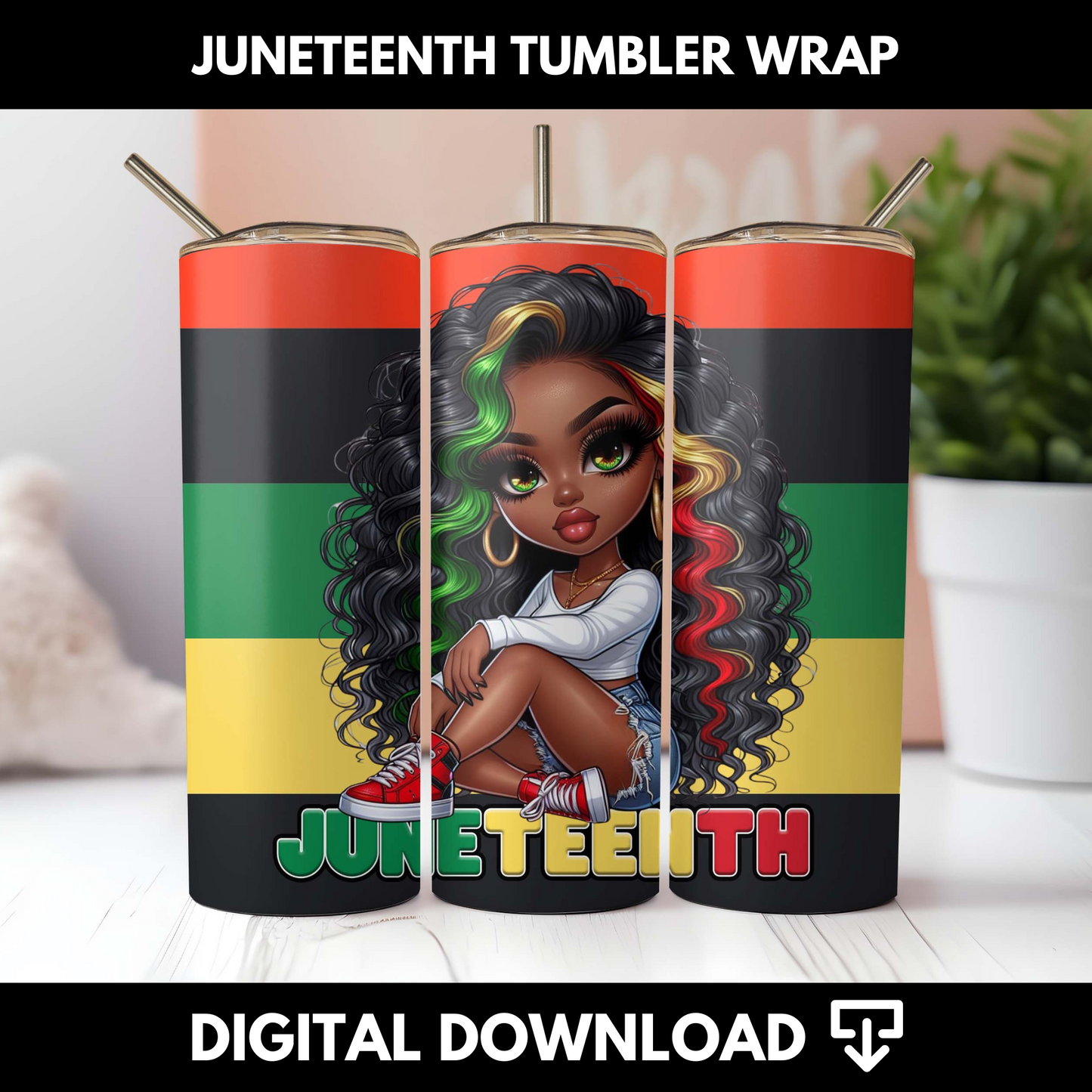 Juneteenth Tumbler Wrap