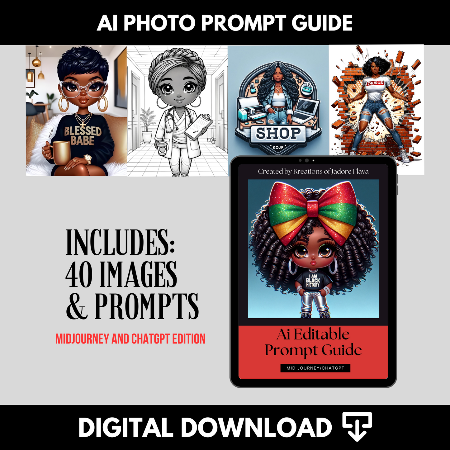 Ai Images and Prompt Guide Edition 1
