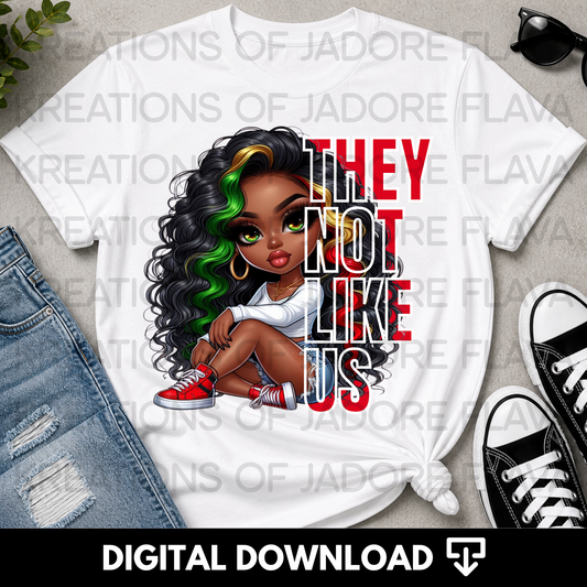 They Not Like Us PNG Bundle