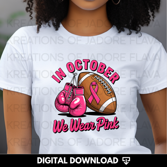 In October We Wear Pink PNG