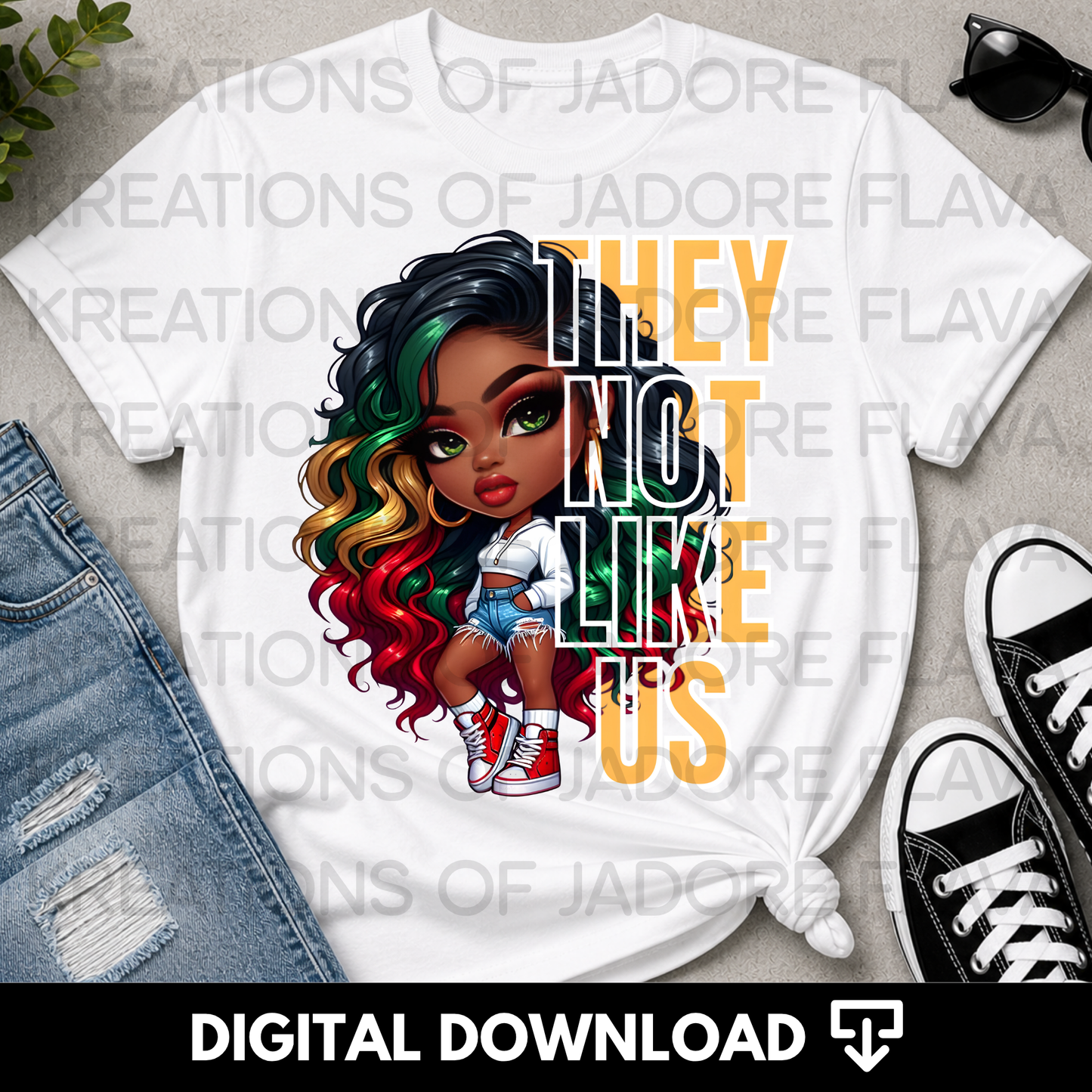 They Not Like Us PNG Bundle