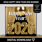 2026 New Year 8x8 Banner Template