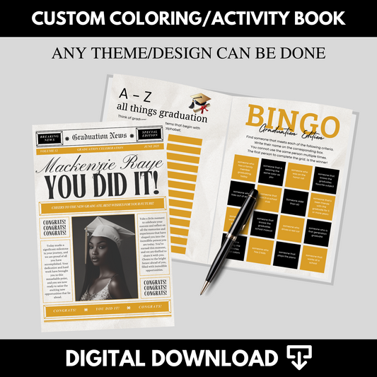 Custom Coloring/Activity Book