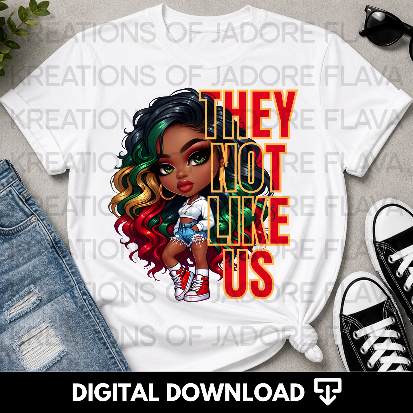 They Not Like Us PNG Bundle