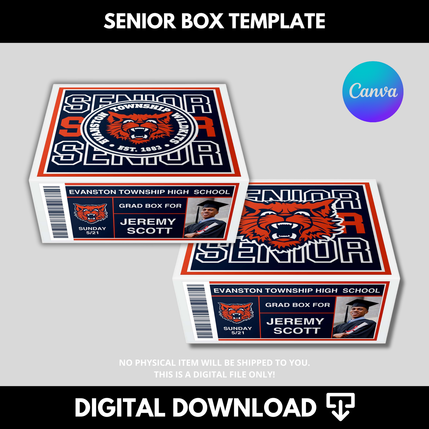 Grad Box Template