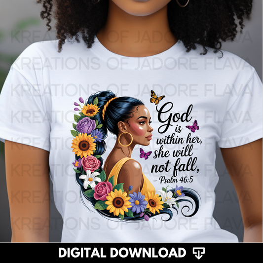 God is Within Her PNG