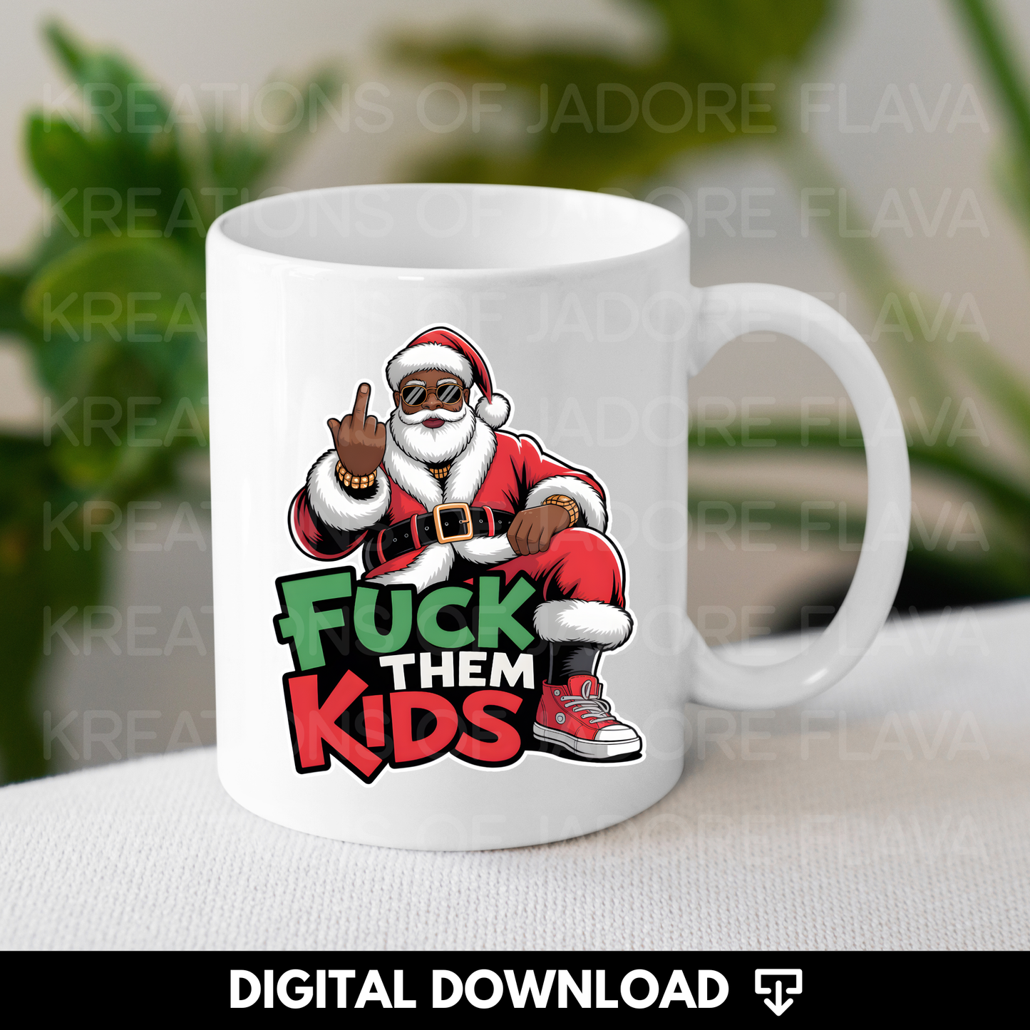 "Exclusive" F them Kids Santa Png