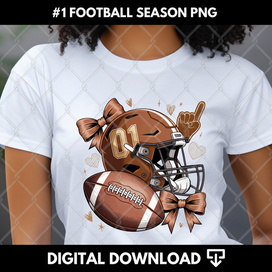 #1 Football Season PNG