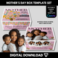 Editable Mother’s Day Gift Box Template – DIY Printable Canva Packaging Design