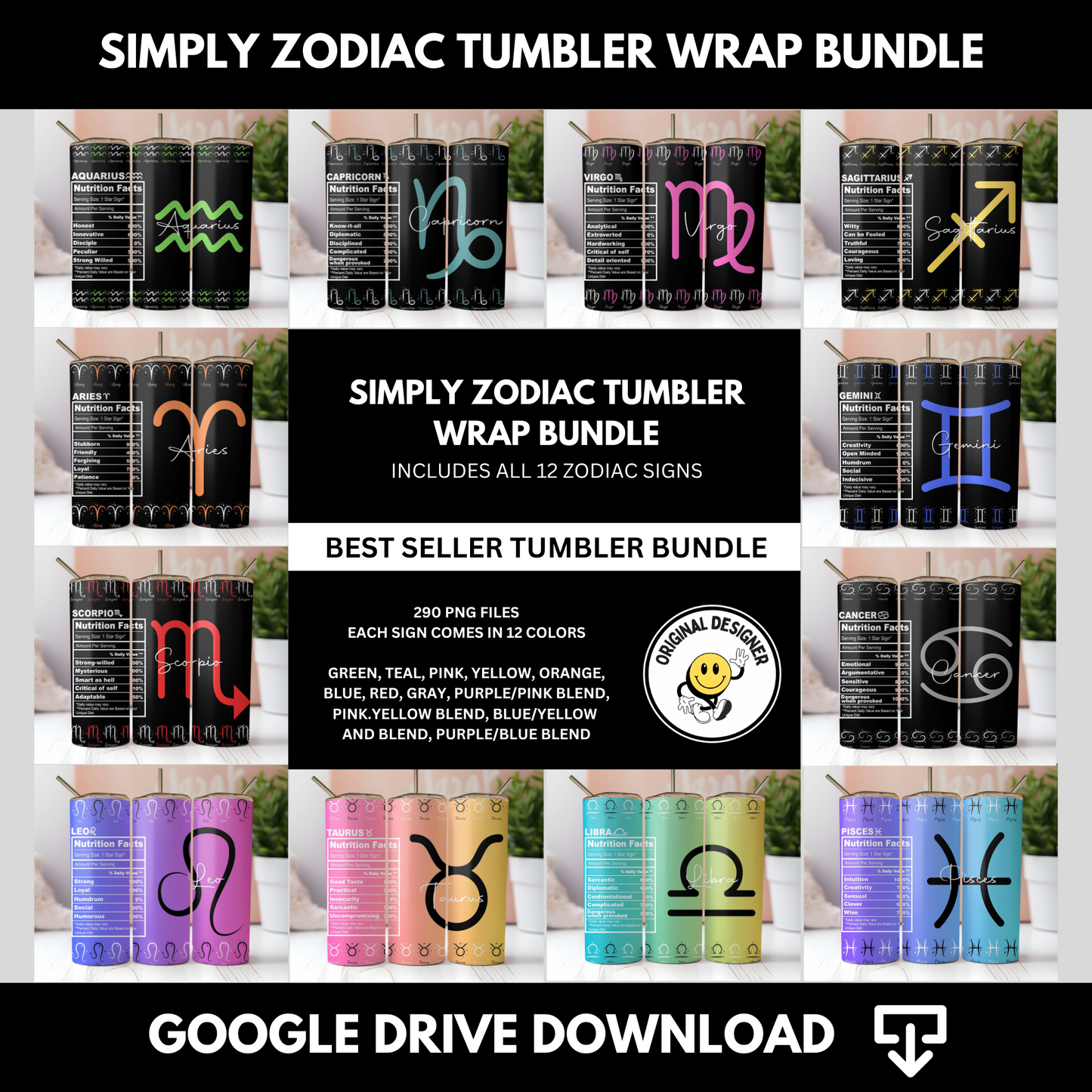 Simply Zodiac Tumbler Wrap Bundle