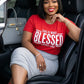 This Is What Blessed Looks Like T-Shirt | Christian Graphic Tee | Faith Inspirational Shirt for Women