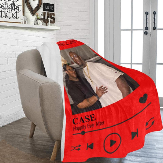 Custom Music Plaque Blanket