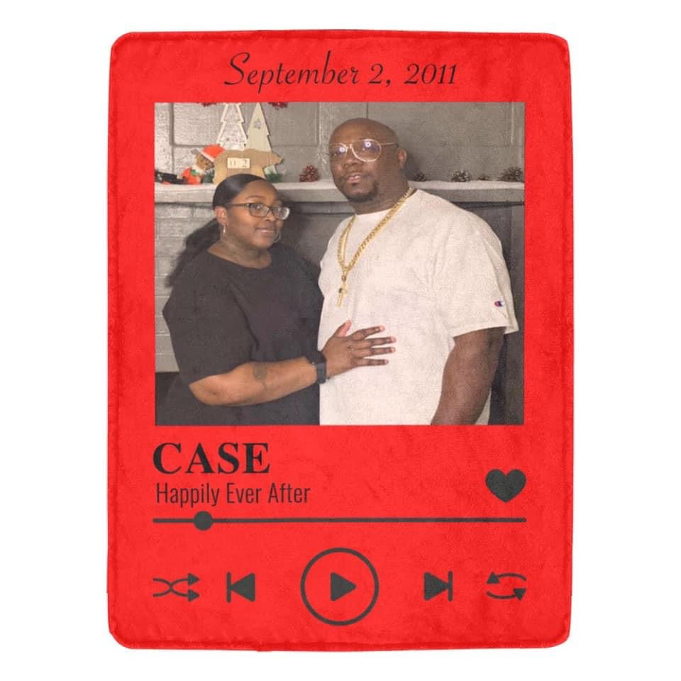 Custom Music Plaque Blanket