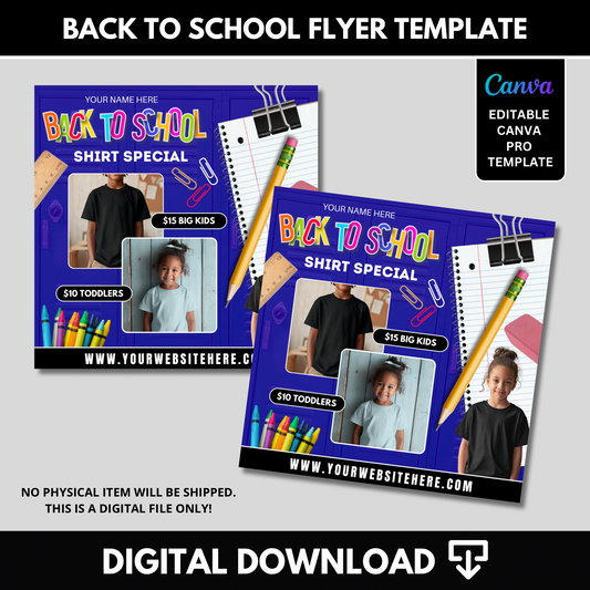 Back to School Flyer Template