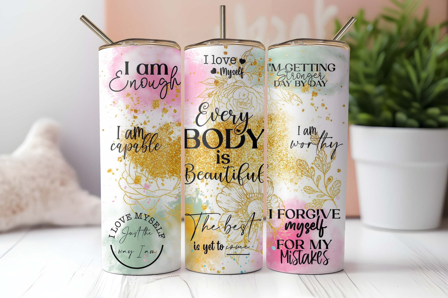 Every Body is Beaitiful 20 oz Tumbler