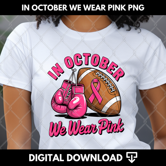In October We Wear Pink PNG