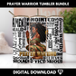 Prayer Warrior Tumbler Wrap Bundle
