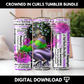 Crowned in Curls Tumbler Wrap Bundle