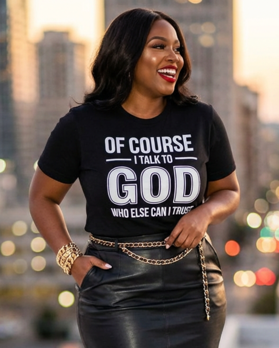 Talk to God T-Shirt | Christian Faith Graphic Tee | Inspirational Religious Shirt for Women