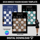 2025 Bingo Vision Board Template Set