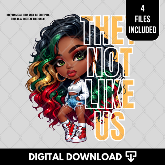 They Not Like Us PNG Bundle