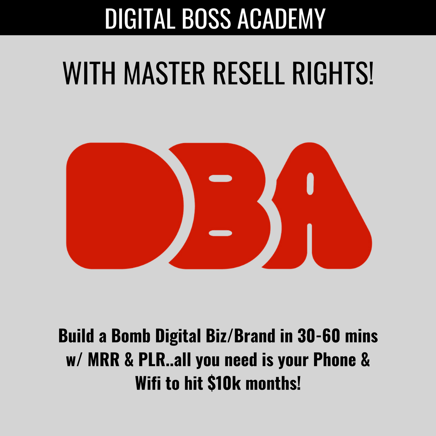 DBA Volume 1 & 2 w/ Resell Rights