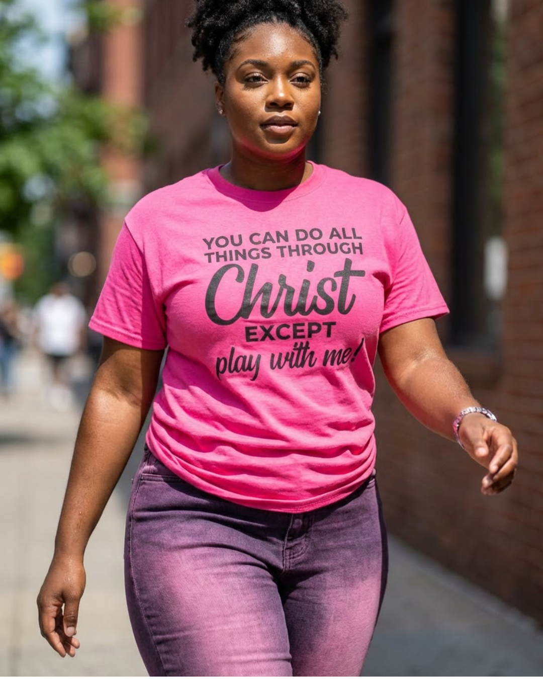 You Can Do All Things Through Christ T-Shirt | Christian Graphic Tee | Faith Inspirational Statement Shirt